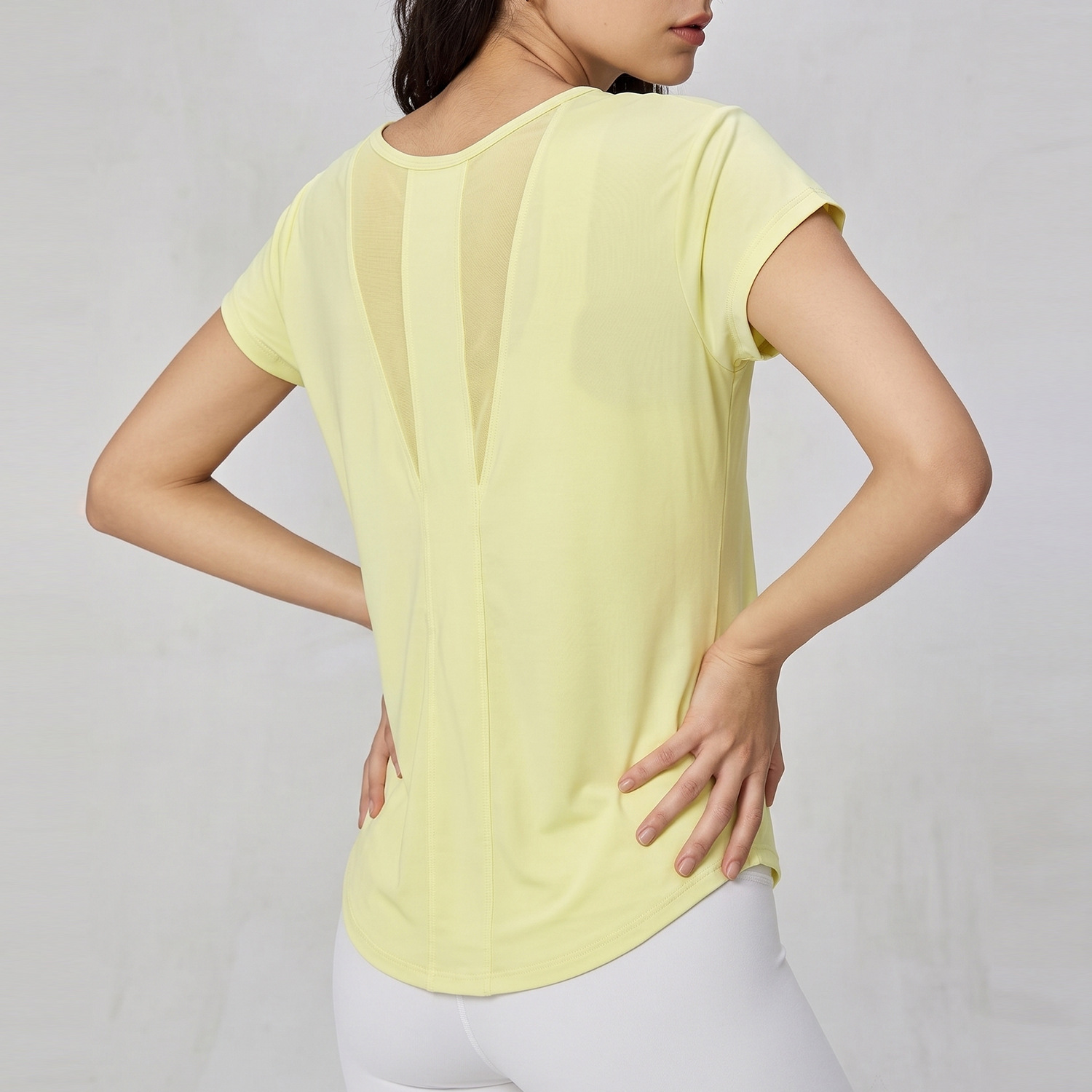 Silk Blouse - Damen-Sportshirt aus schnelltrocknendem, atmungsaktivem Eisseiden-Material, kurzärmelig,