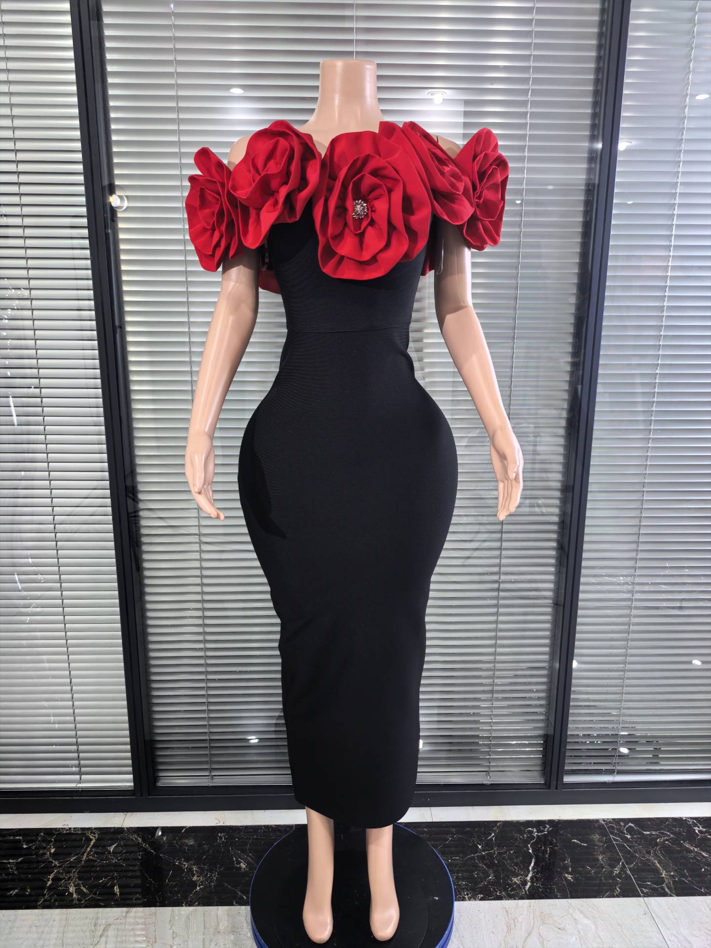 Women'S Red Formal Wear - Rot Weiß Frauen Sexy Trägerlosen Großen