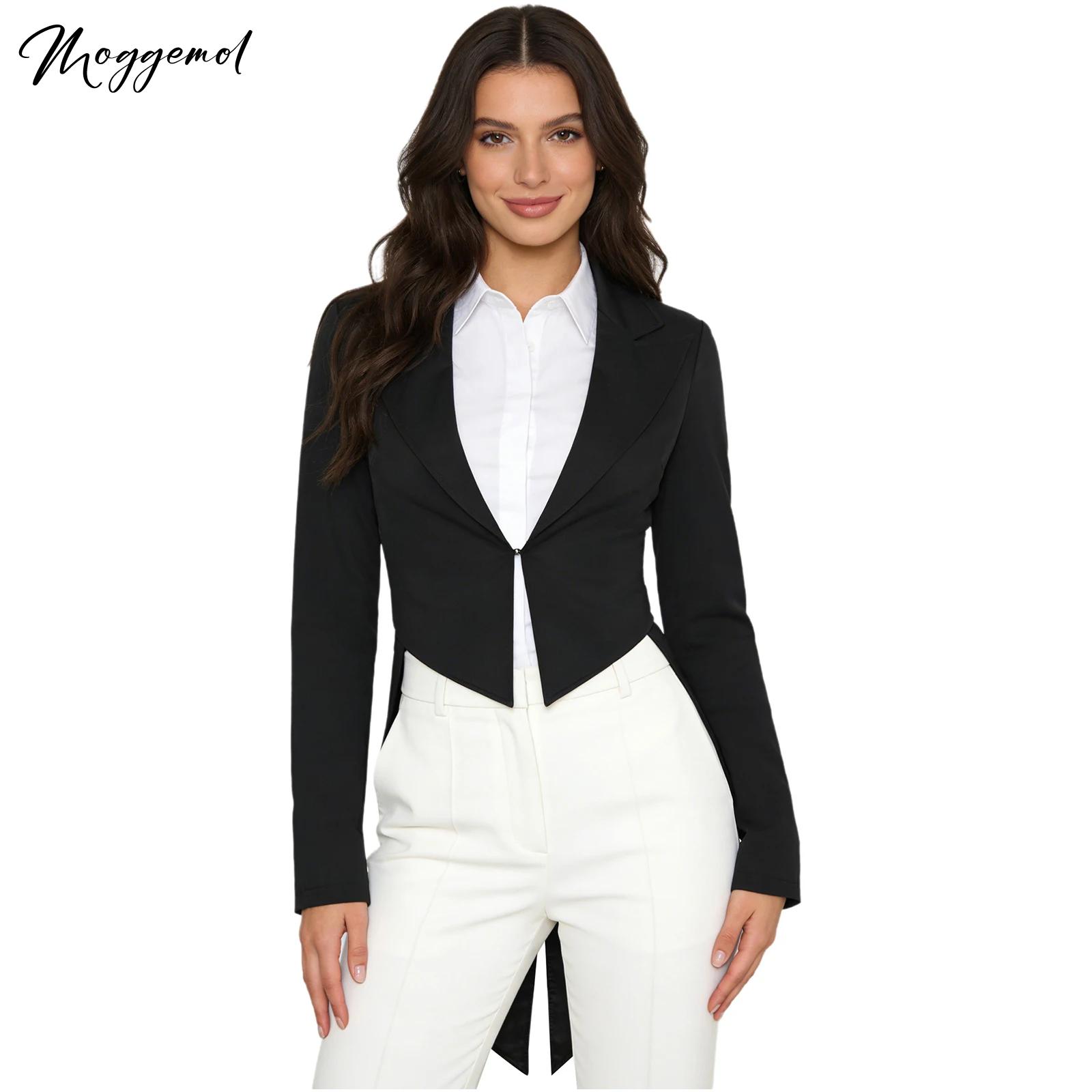 Womens Blazer - Damen Vintage Schwalbenschwanz-Jacke Kellnerin Cosplay Kostüm