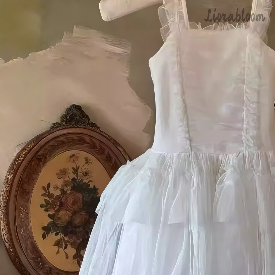 Weißes Blumenmädchenkleid aus  – Formal Skirt Bewertung und Preis
