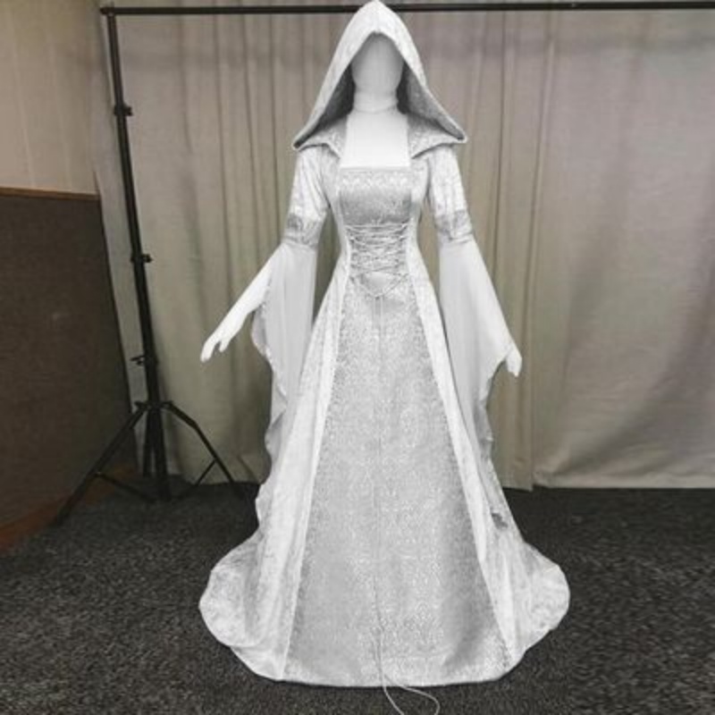 Damen-Cosplay-Kostüm, mittelal – Wedding Dress Bewertung und Preis